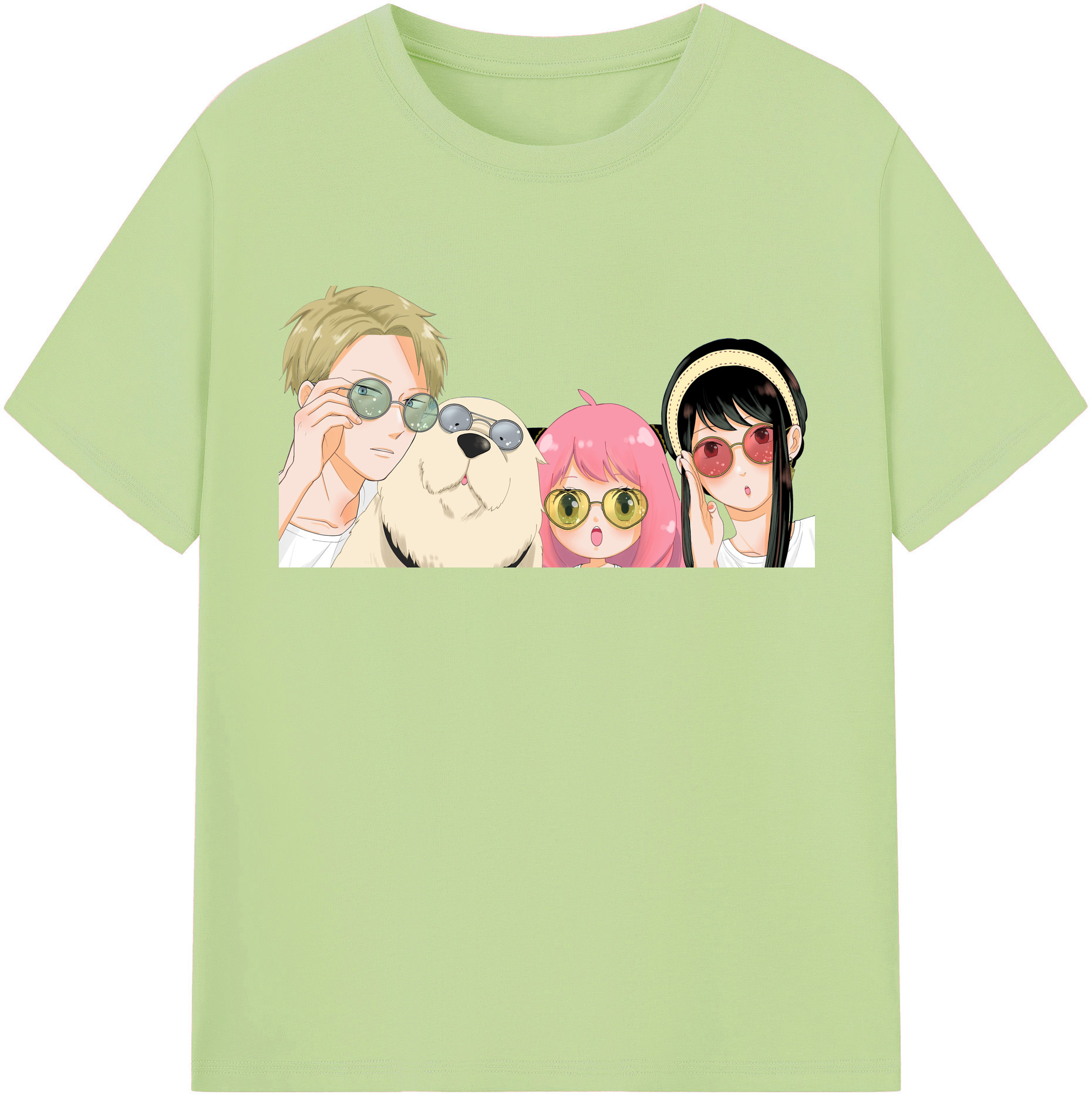 （画像用） SPY×FAMILY间谍家家酒 綿100％半袖Tシャツ（フロントプリント）